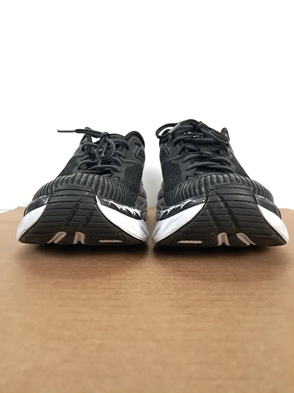 Hoka One One Bondi 7 Shoes Women Size 8 Black Sneakers Athletic 1110519 BWHT - Picture 7 of 16